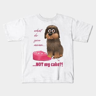 Dog with cake Kids T-Shirt